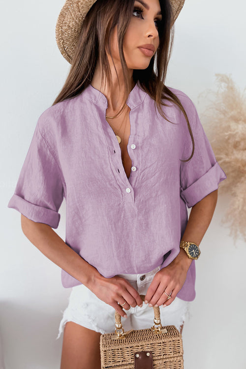 Casual pullover short-sleeved shirt